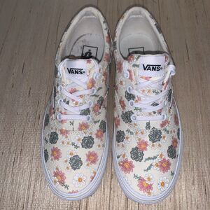 Vans Doheny Desert Floral Marshmallow Women's 8.5 Lace up Skateboarder Sneaker